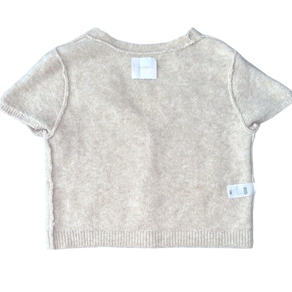 Lucky Brand Embellished Floral Flower Beads Beaded Button Front Cardigan Large - Picture 7 of 16